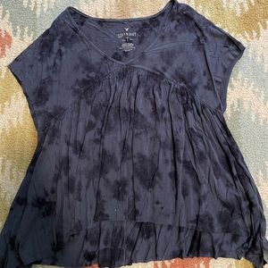 soft blue tie dye shirt